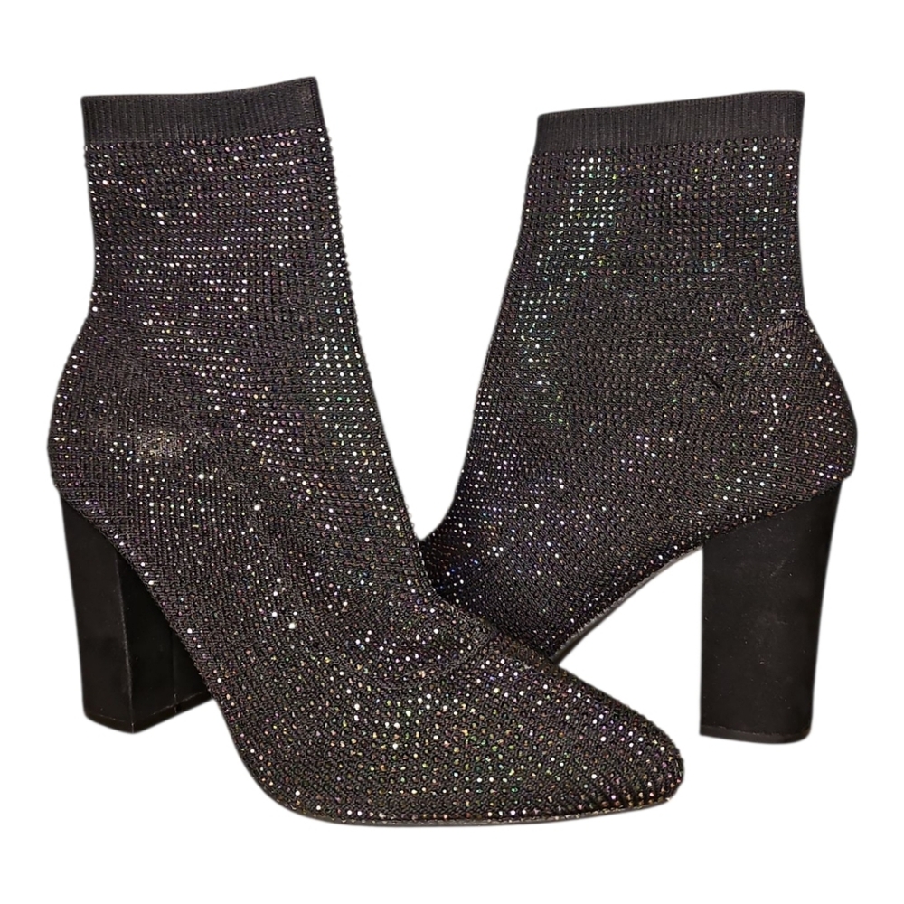 Wild Pair Baybe Bling Sock Booties Sizs 7M